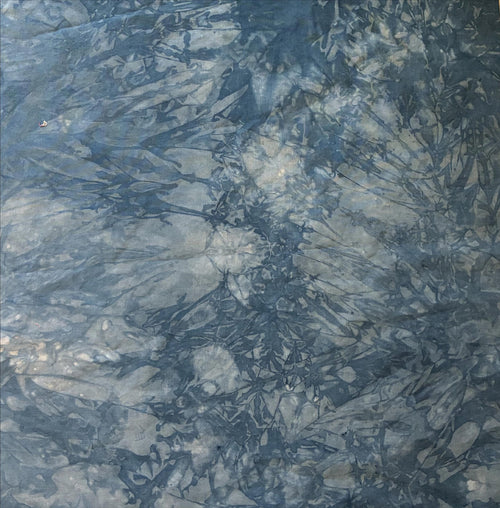 Indigo Cotton Fabric Scraps | Hand Dyed Quilt Cotton | Approx 1/2 Yard Total | Quilting & Sewing Scrap Bundle