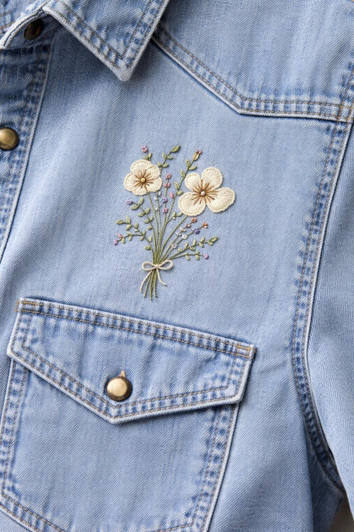 Floral Bouquet Hand Embroidery Pattern PDF